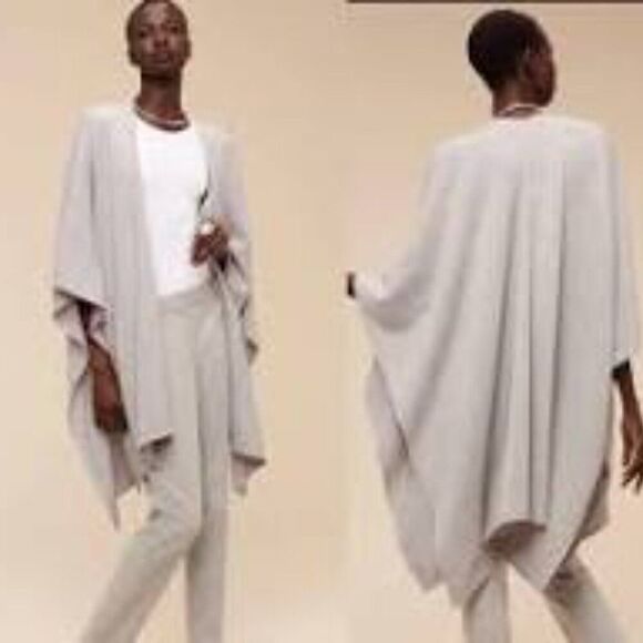 Aritzia Babaton Cashmere / Wool Cape Cardigan Oversize S/M - Picture 9 of 9
